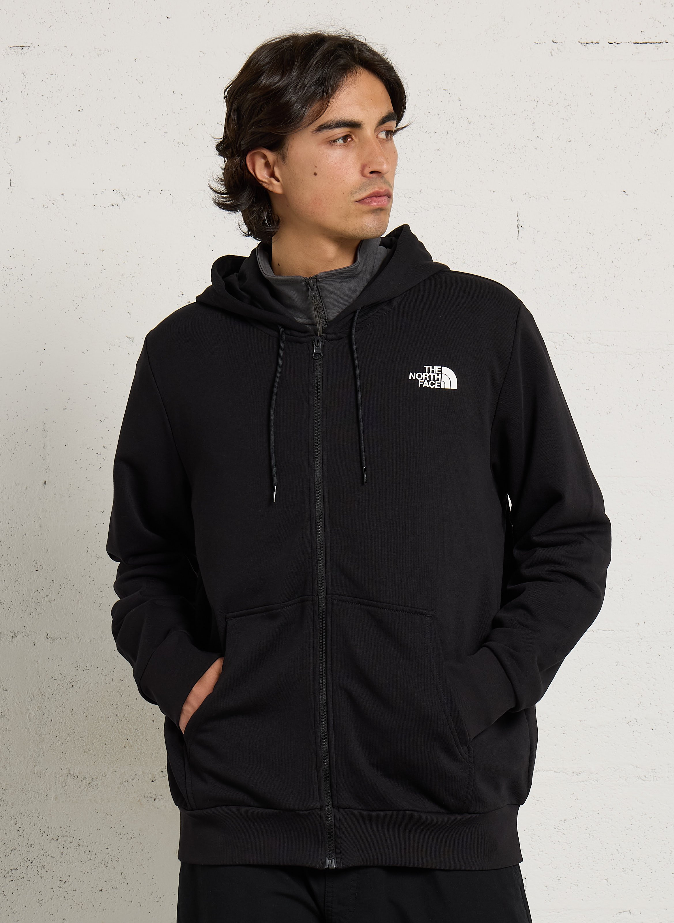 Sweat zippé à capuche uni THE NORTH FACE Noir