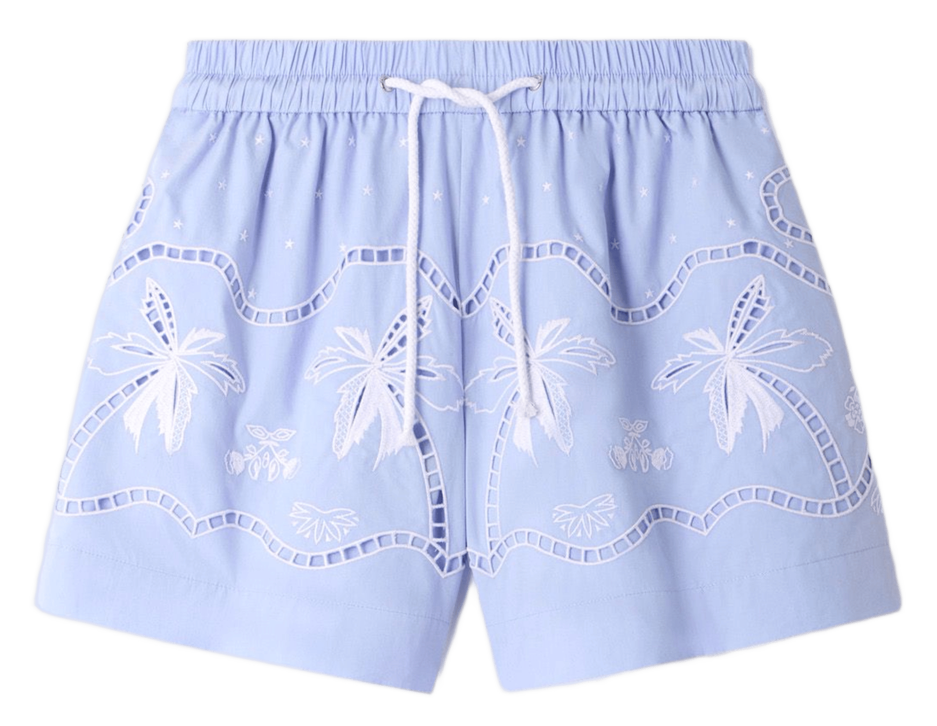 Short large en coton SANDRO Bleu