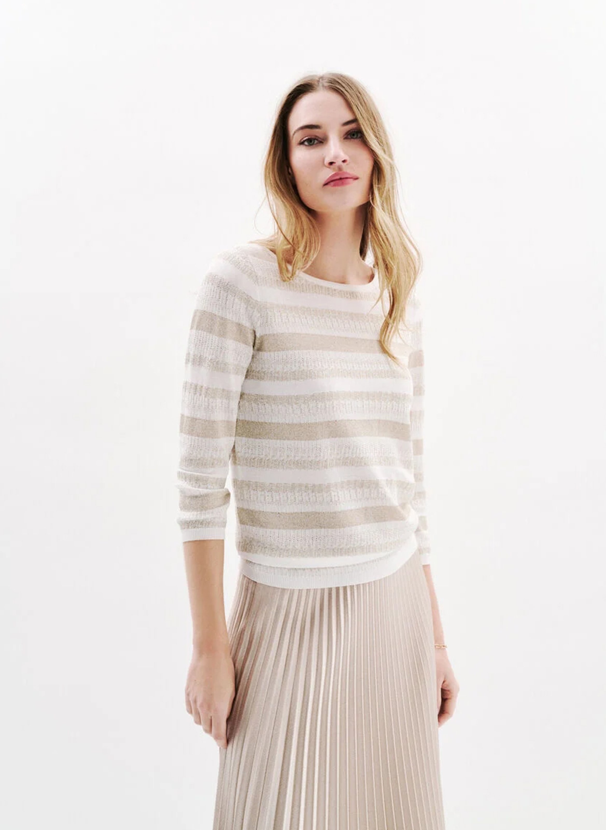 Boat-neck sweater CAROLL Beige