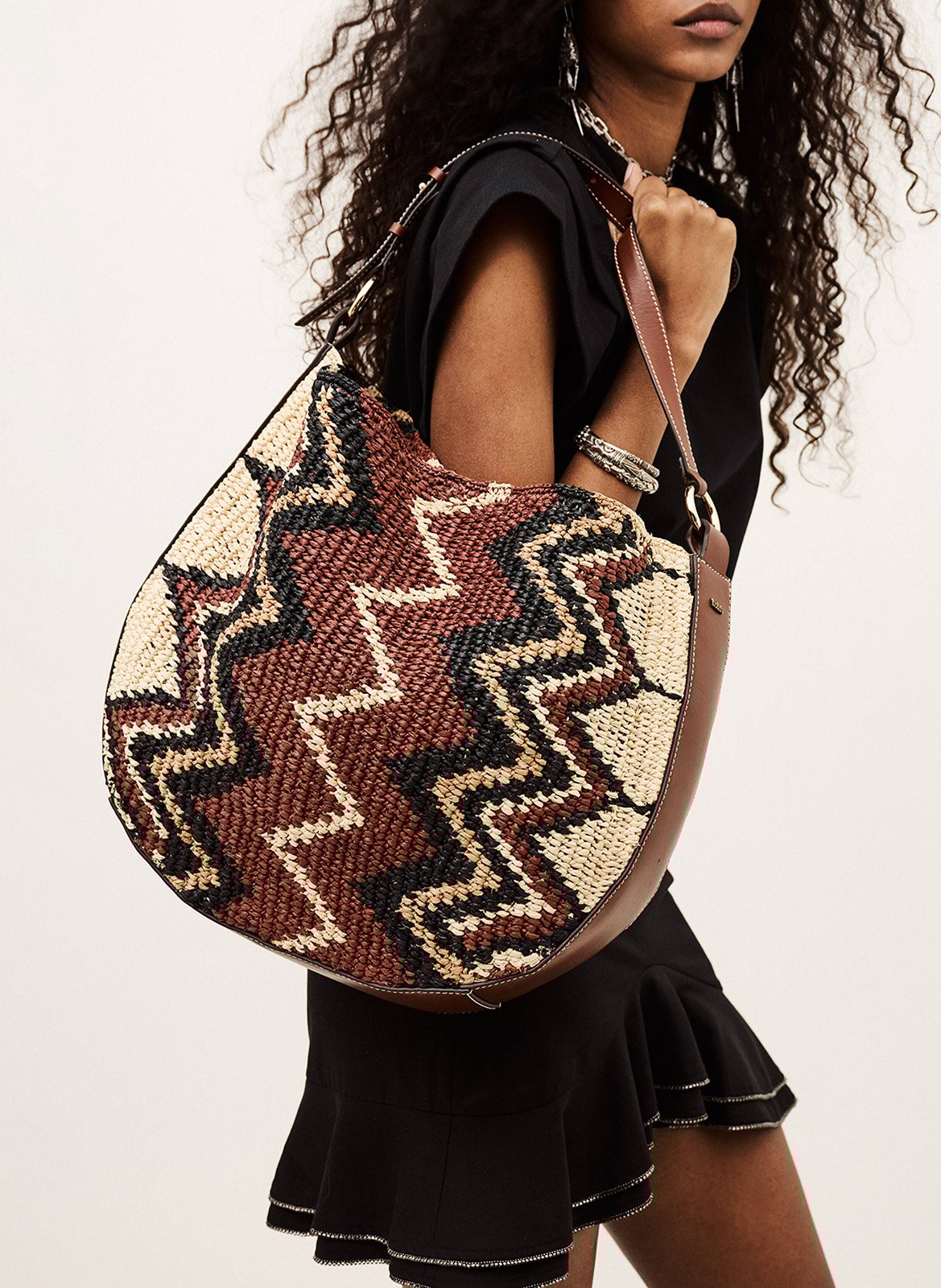 Raffia bag BA&SH Multicolored