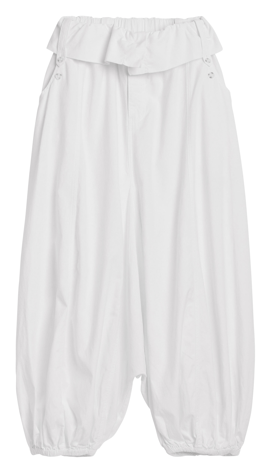 Pantalon ballon en coton mélangé DESIGUAL Blanc