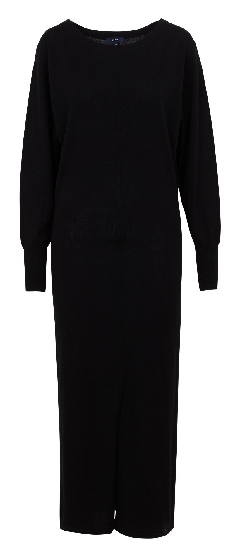 Langes Wollkleid SOEUR Schwarz