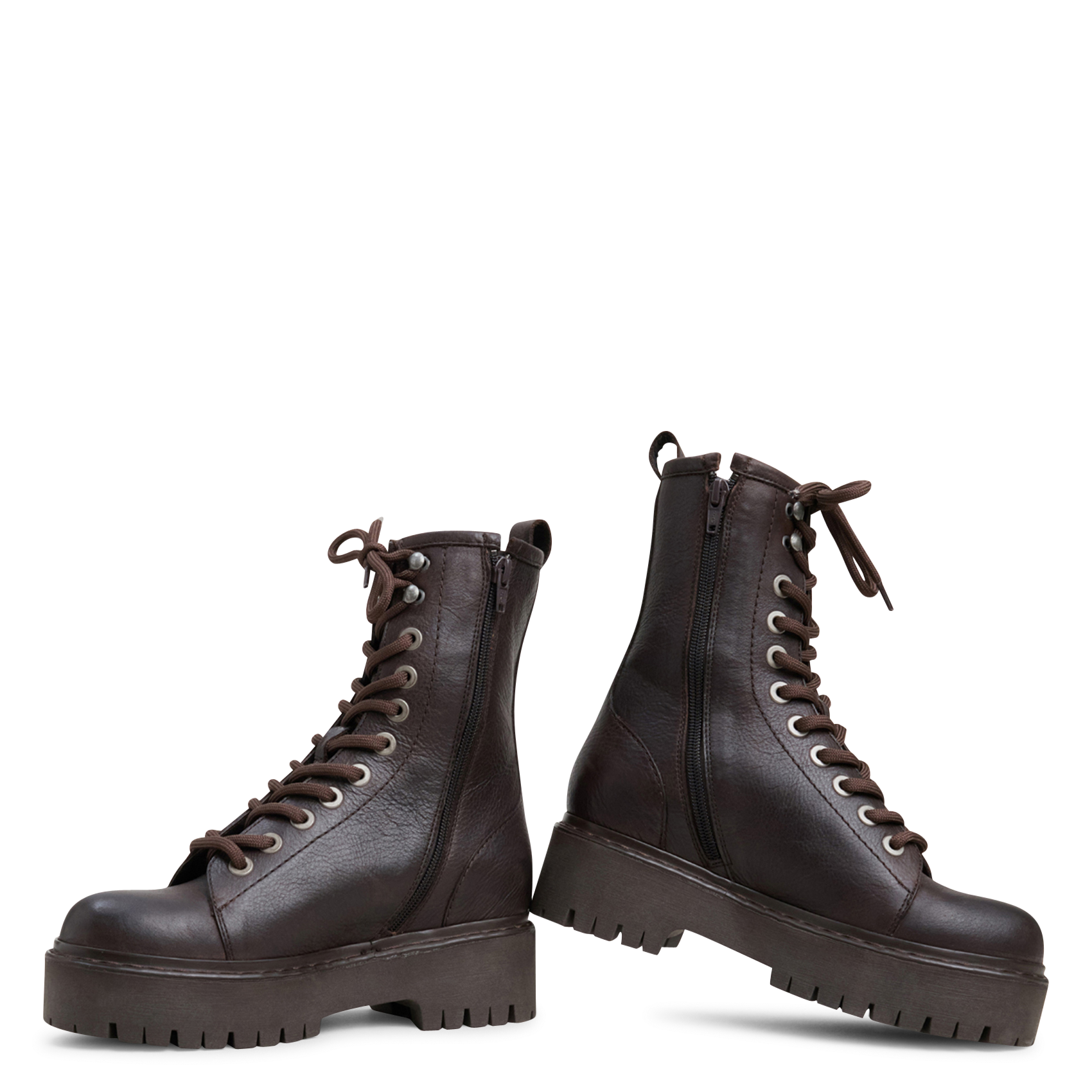 Schnürstiefel aus Leder JONAK Braun