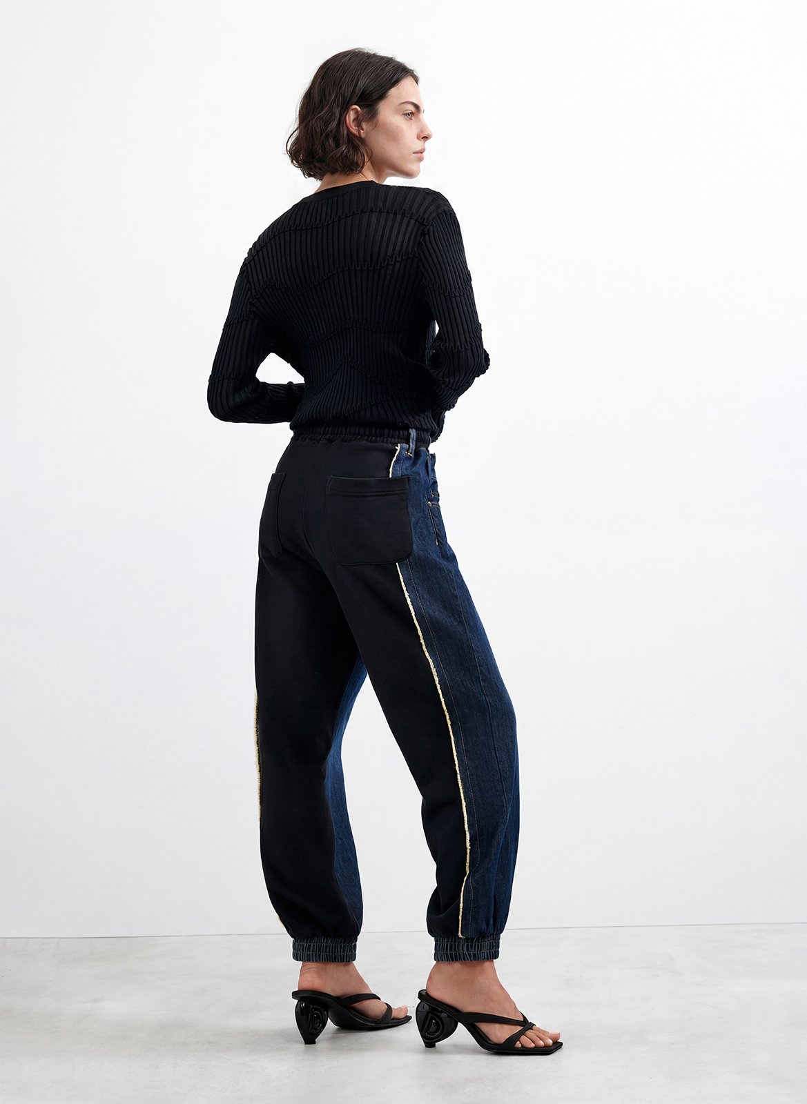 Jean jogger en coton mélangé DESIGUAL Bleu