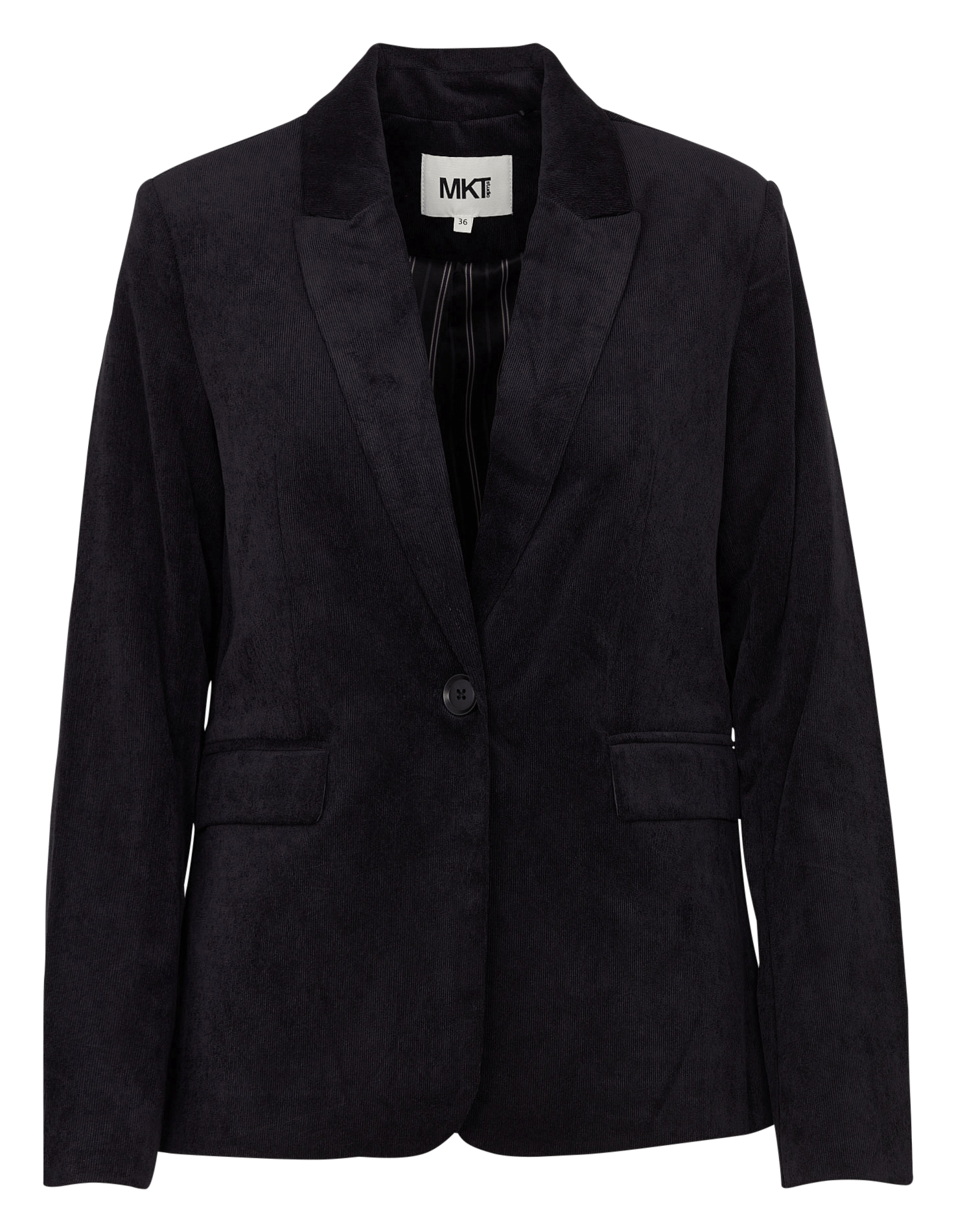 Veste tailleur en velours côtelé  MKT Noir