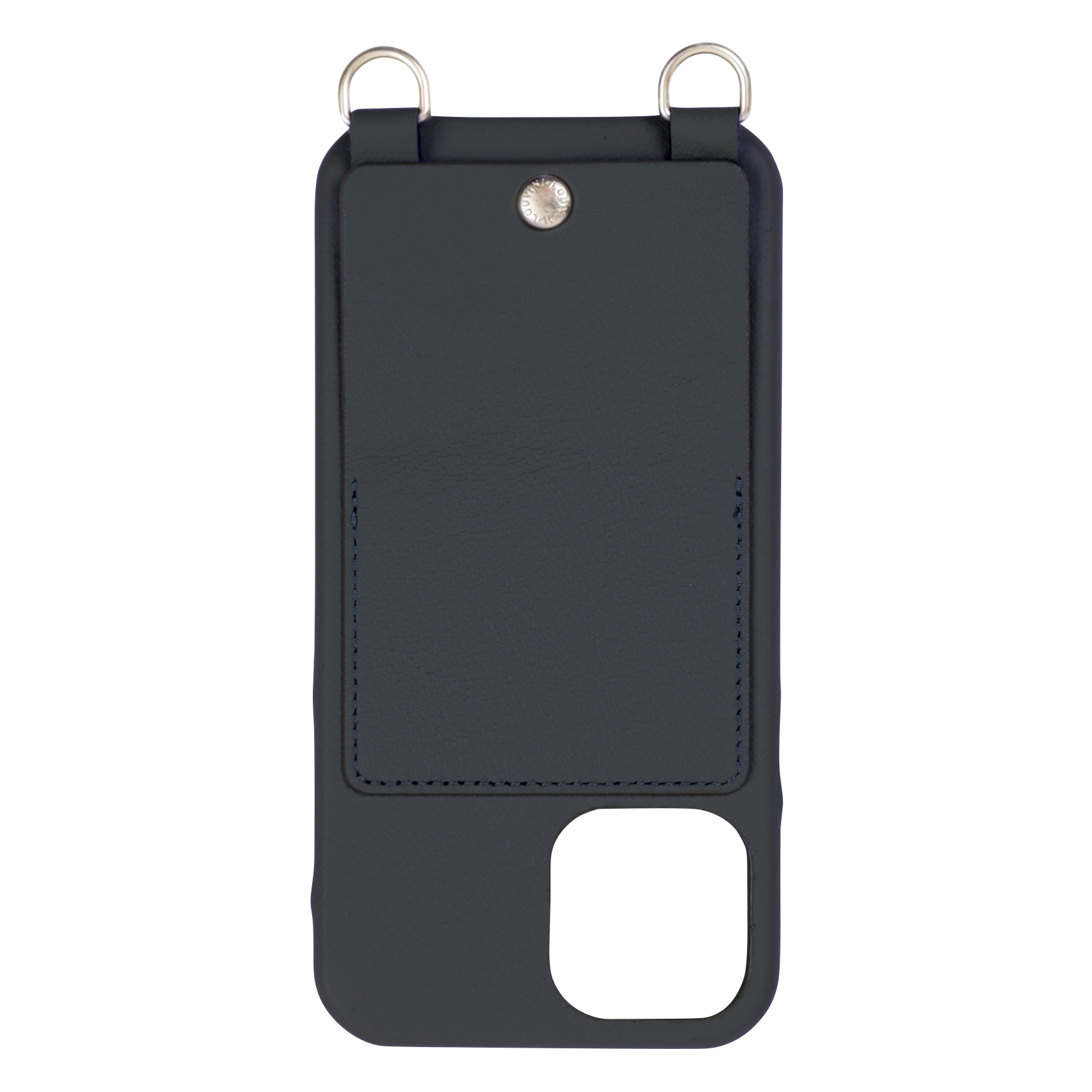 iPhone case with leather pocket LOUVINI PARIS