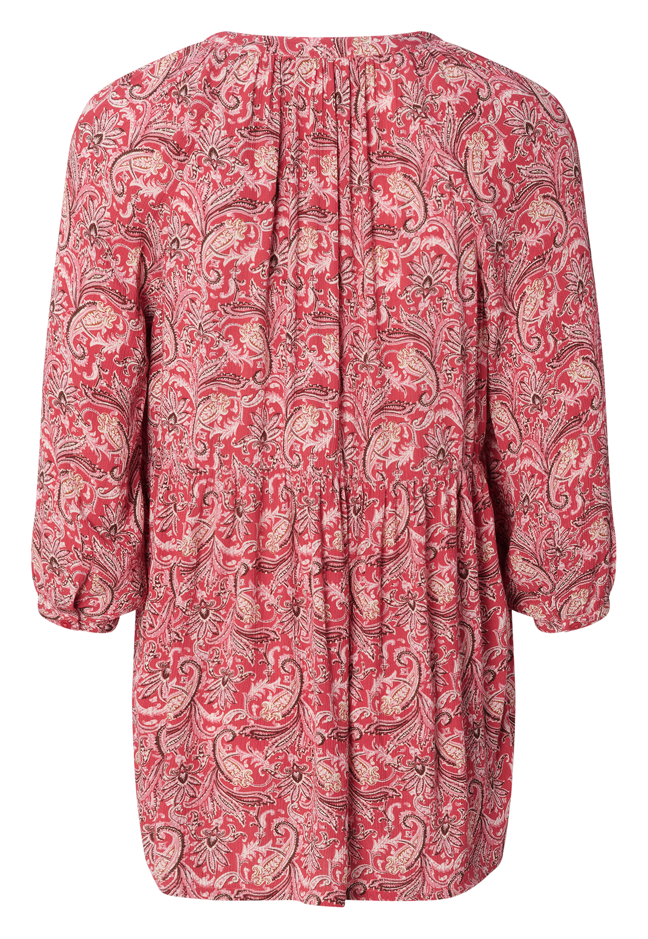 Top col tunisien de grossesse imprimé  NOPPIES Rouge