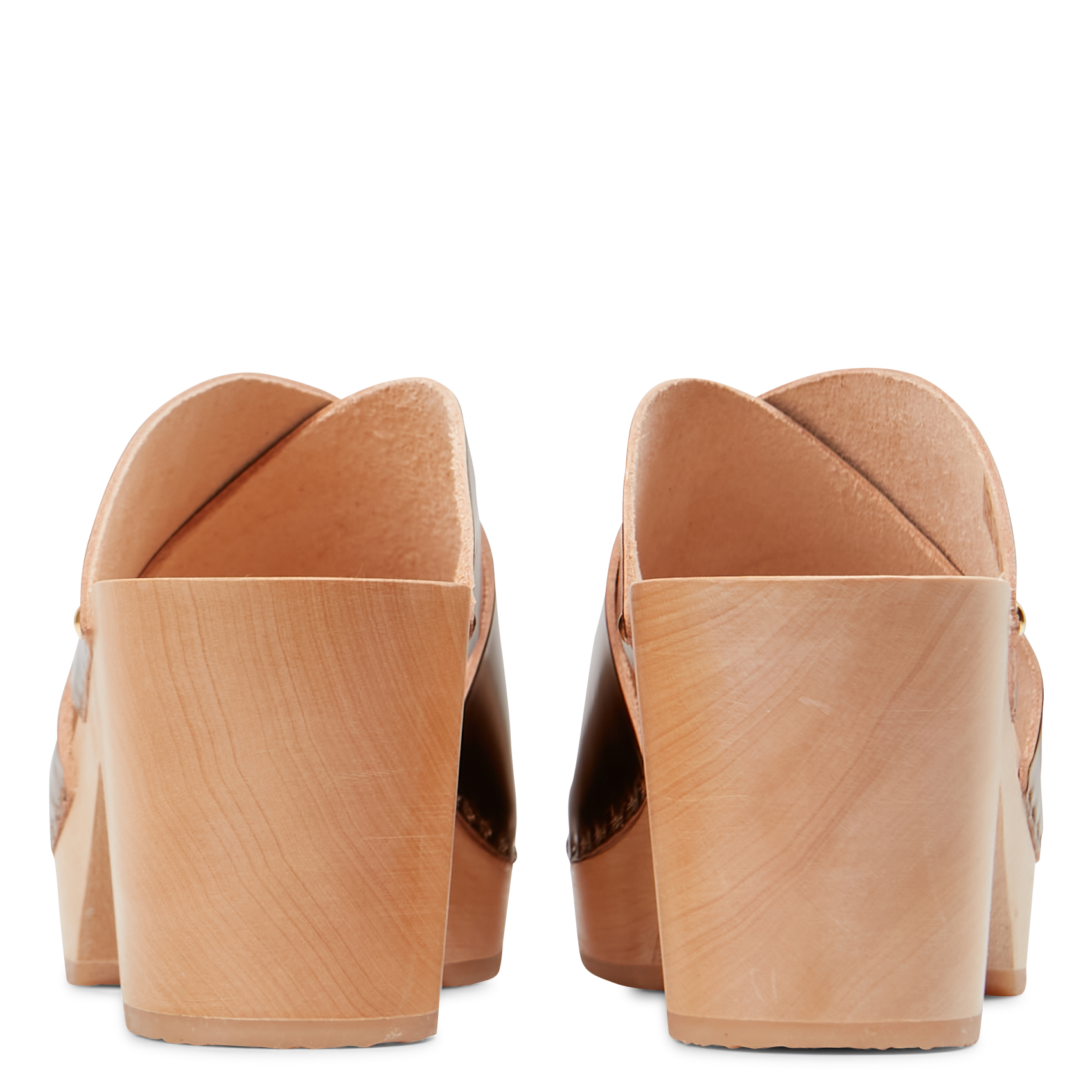 Open klompen met hoge hak SABOTS YOUYOU Bruin