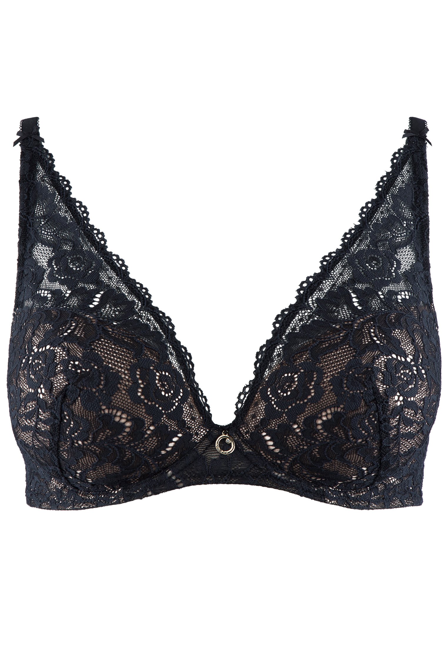 A la Folie kohl black underwired triangle bra AUBADE Black