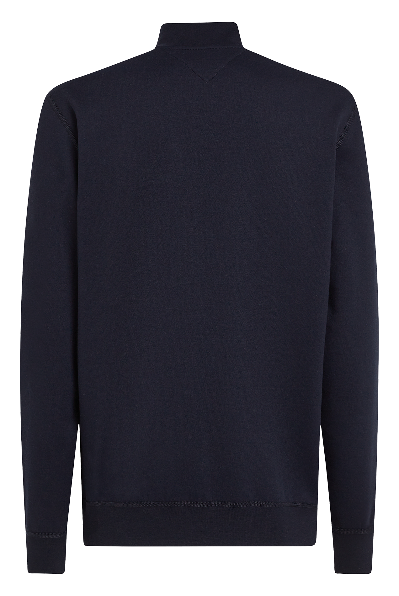 Pull col montant droit en coton mélangé Bleu