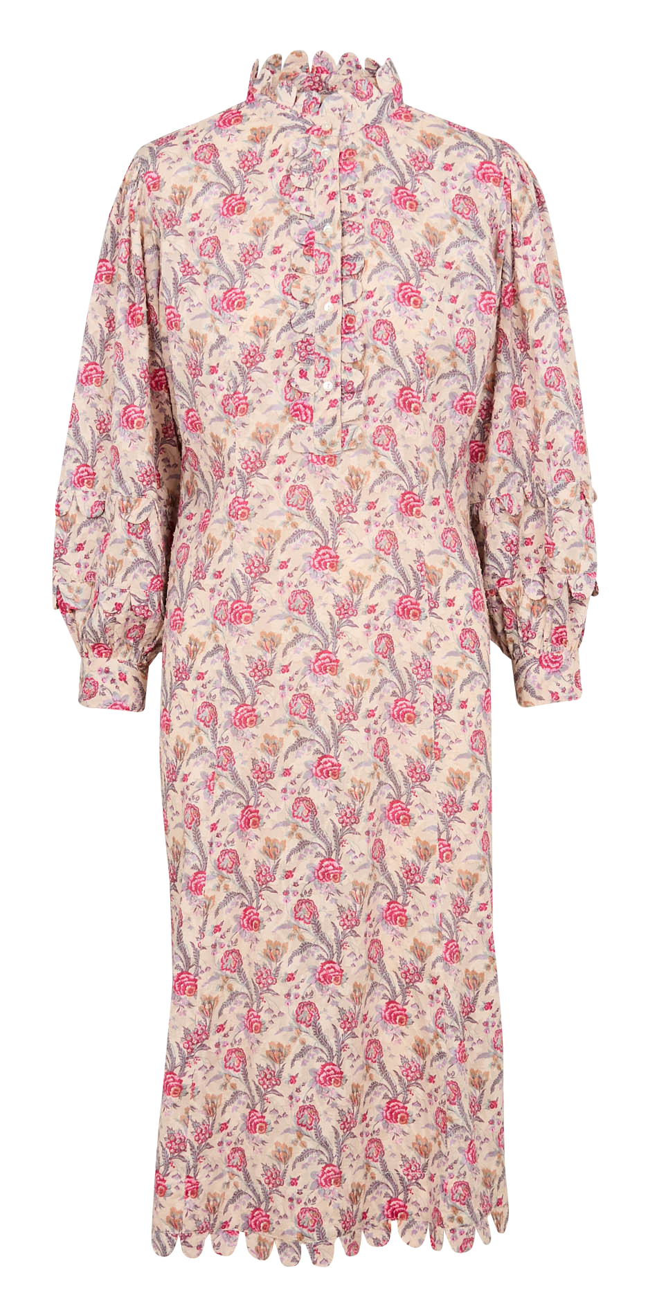 Robe midi fleurie manches longues ANTIK BATIK Multicolore