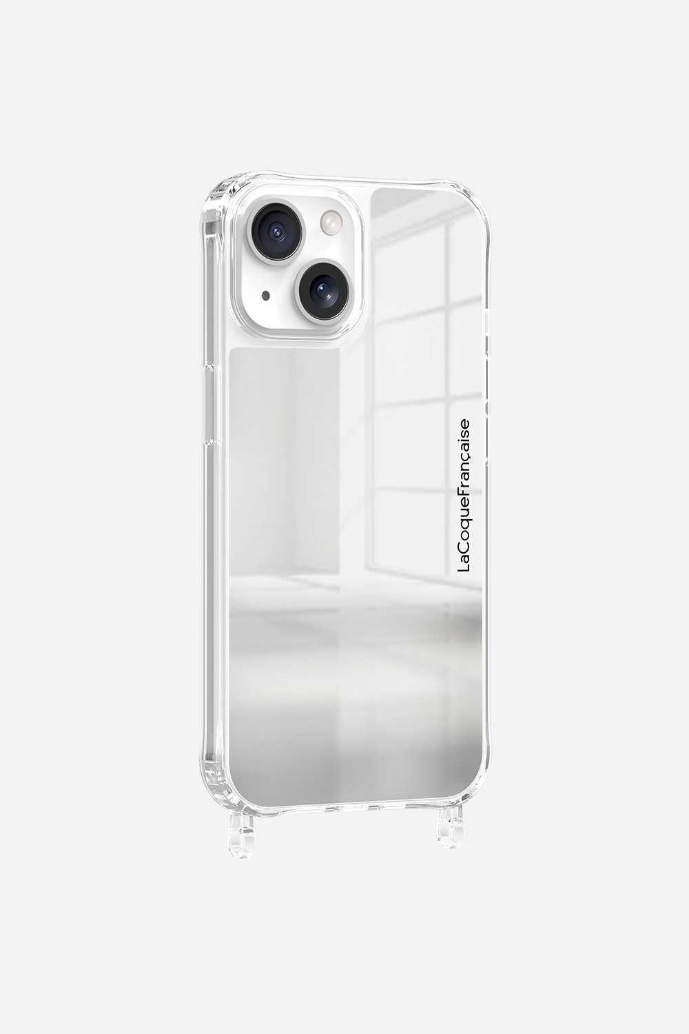 Mirror phone case with rings for iPhone 13 mini LA COQUE FRANCAISE Silver