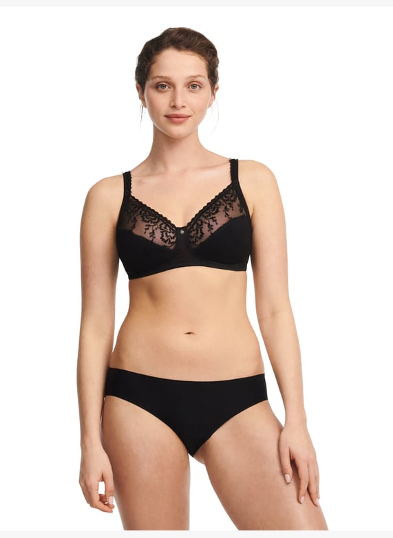 Non-wired support bra | Black by CHANTELLE Non-wired support bra Black