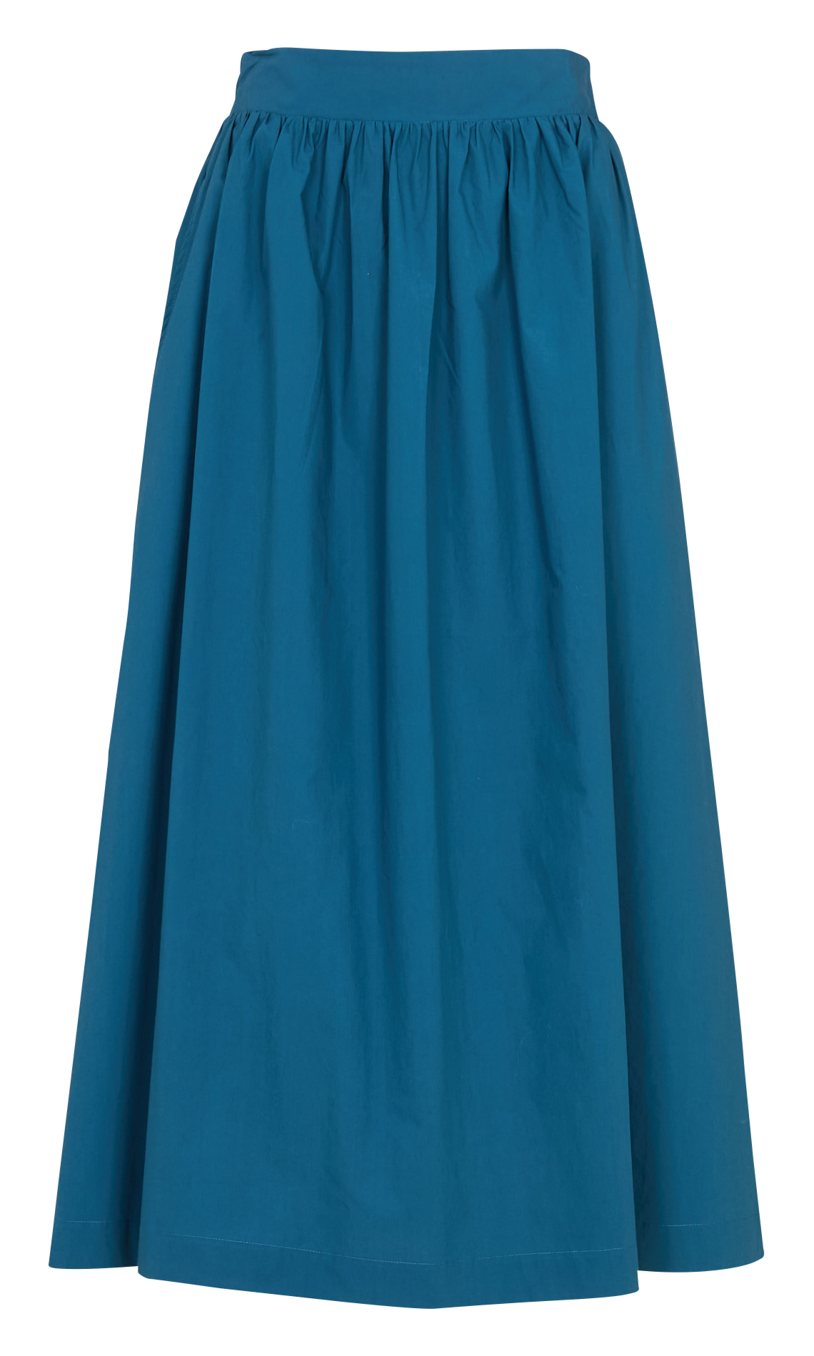 Flared cotton midi skirt BELLEPIECE Blue