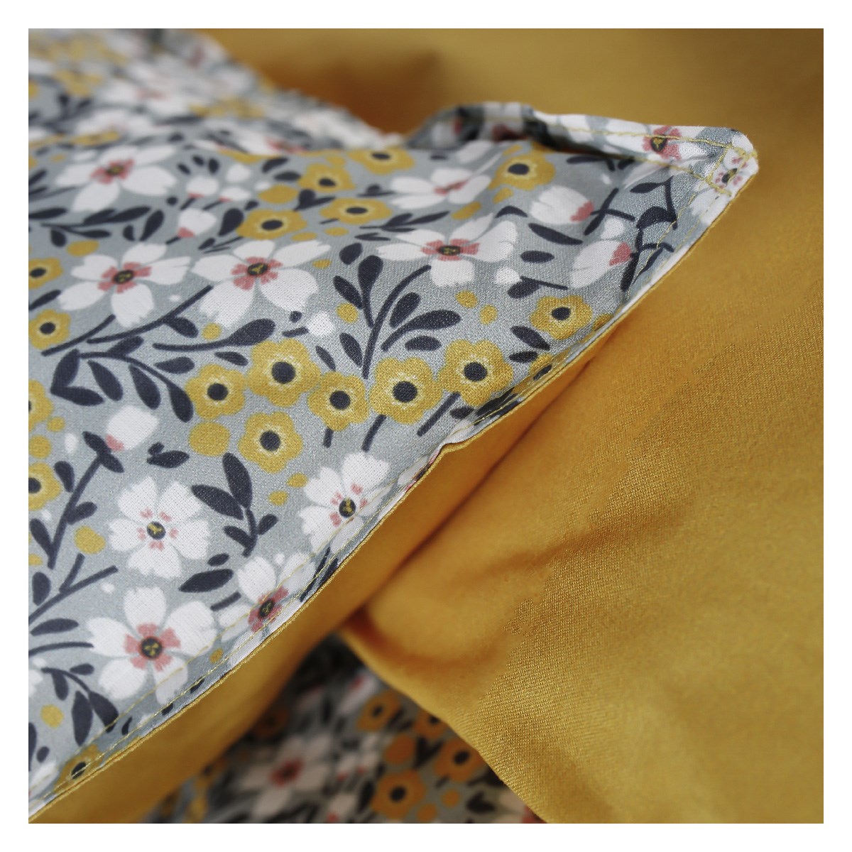 Printed cotton bedding set TODAY LINGE DE MAISON Blue