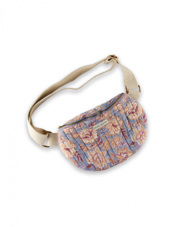 Printed canvas waist bag BINDI ATELIER