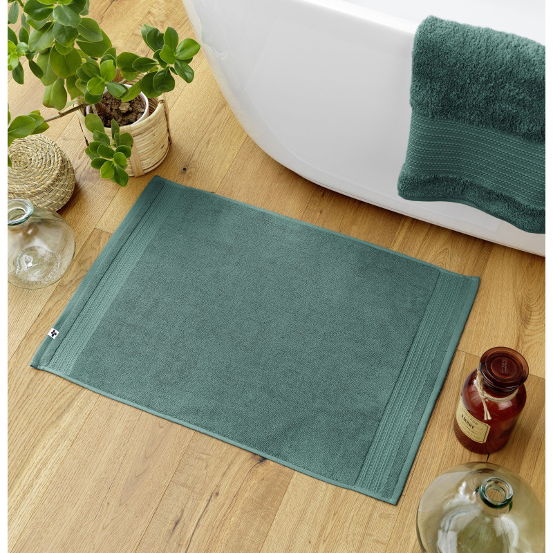 100% combed cotton bath mat L'EFFET PAPILLON