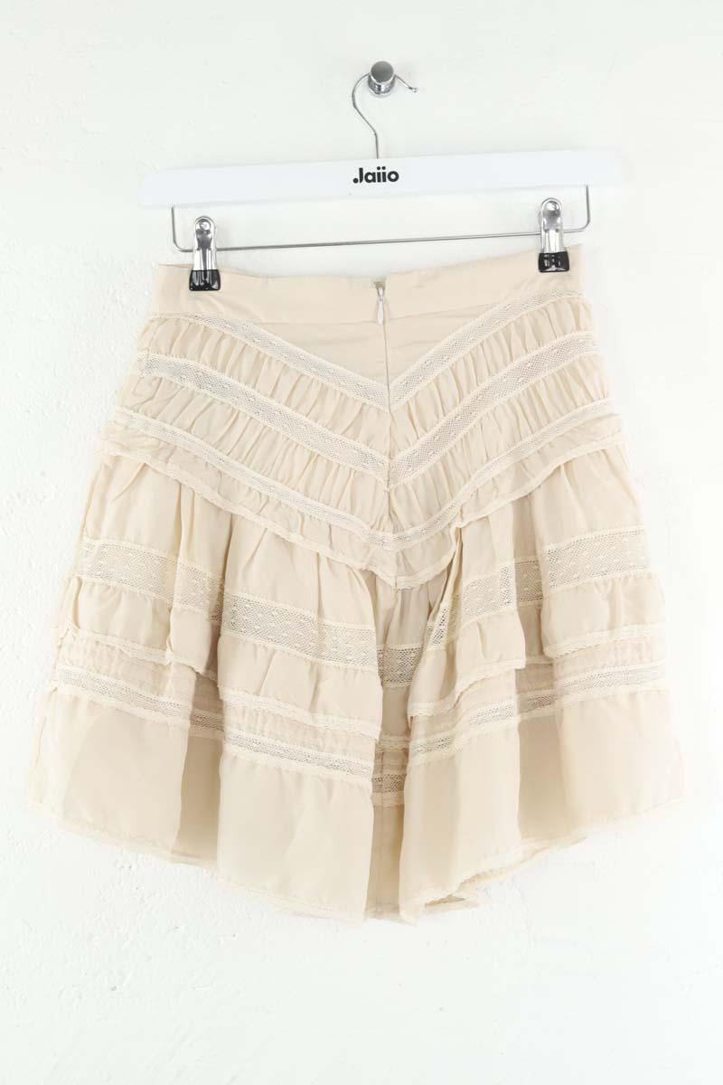 Silk mini-skirt ISABEL MARANT - Seconde Main Beige