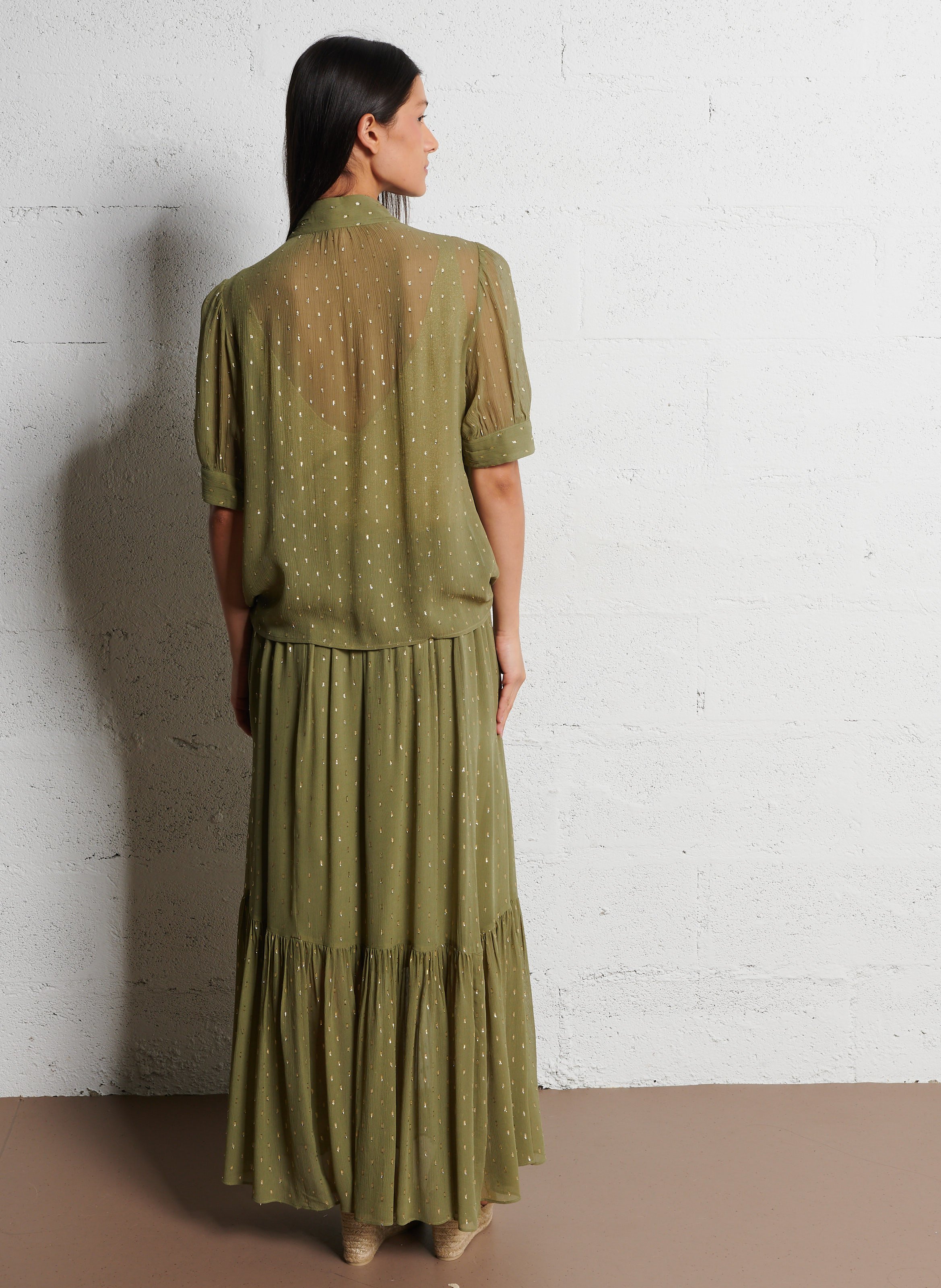 Blouse col rond  BA&SH Kaki