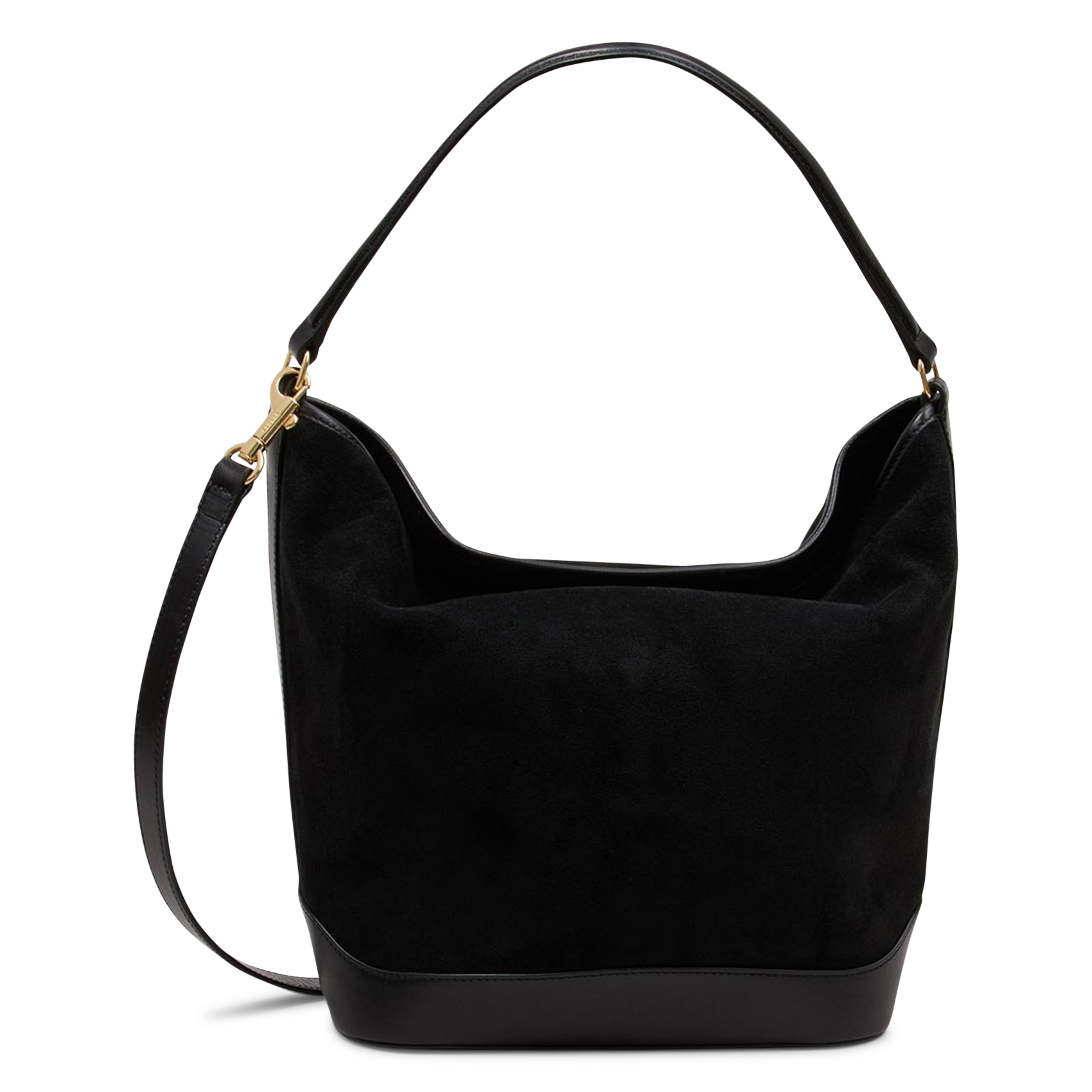 Sac bandoulière en cuir SANDRO Noir