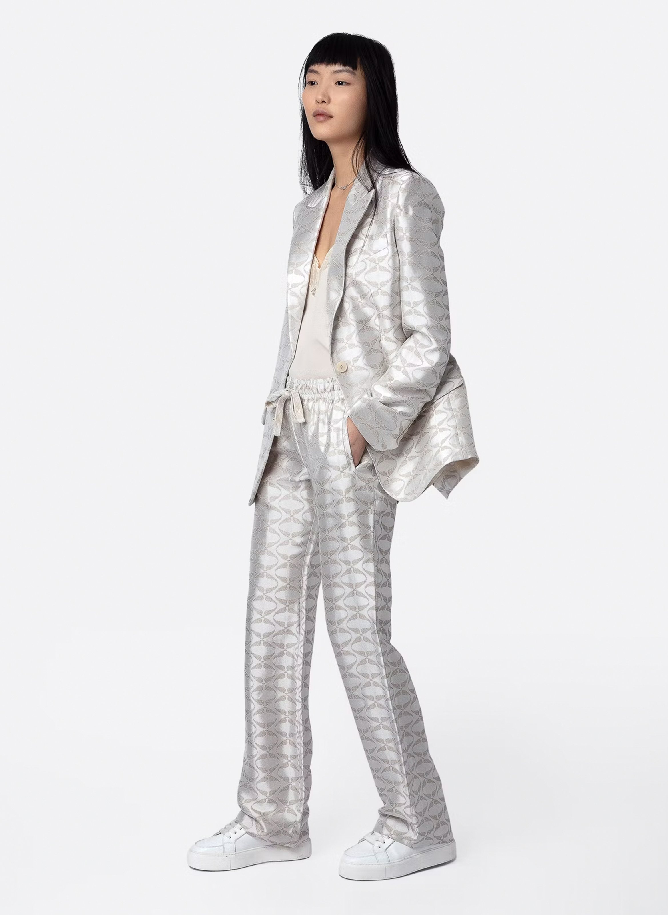 Pantalon droit jacquard ZADIG&VOLTAIRE Multicolore