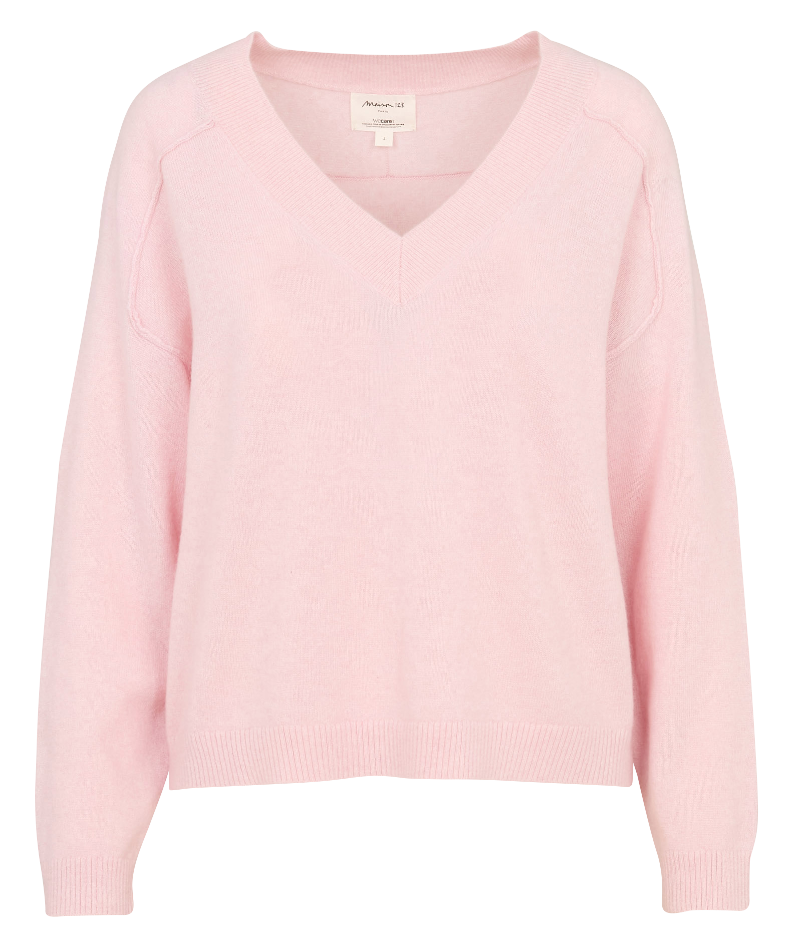 Pull oversize en cachemire MAISON 123 Rose