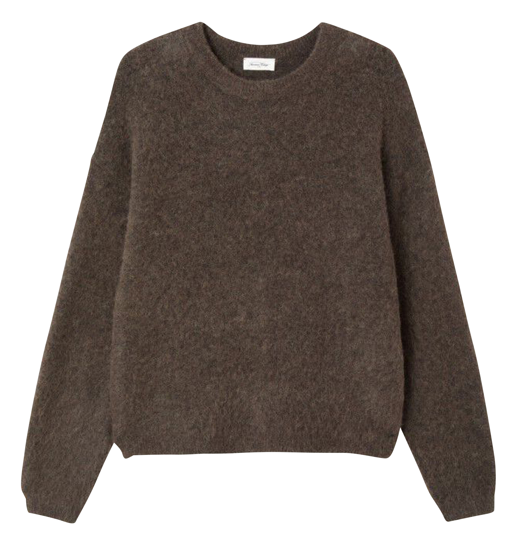 Pull droit en alpaga mélangé AMERICAN VINTAGE Noir