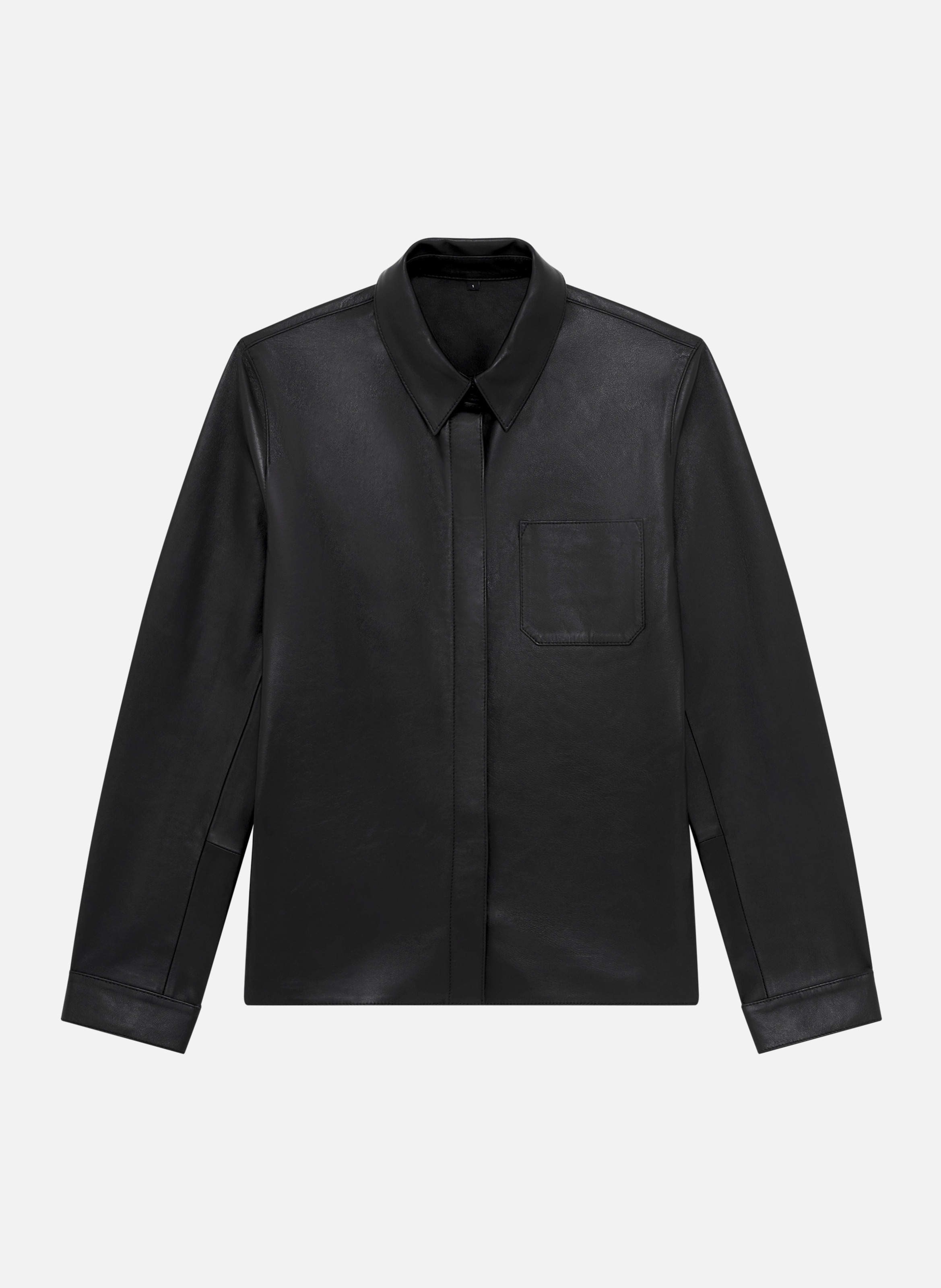 Leather shirt THE KOOPLES Black
