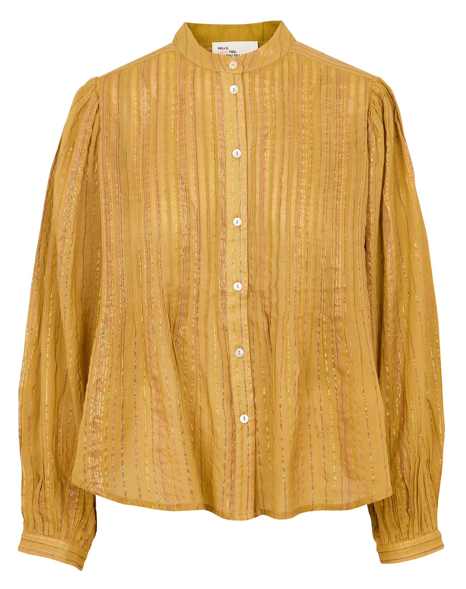 Round-neck striped shirt LEON & HARPER Yellow
