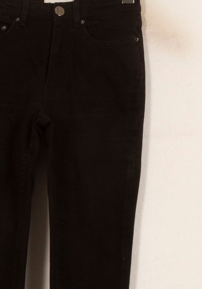 Cropped slim jeans with studs ACNE STUDIOS - Seconde Main Black