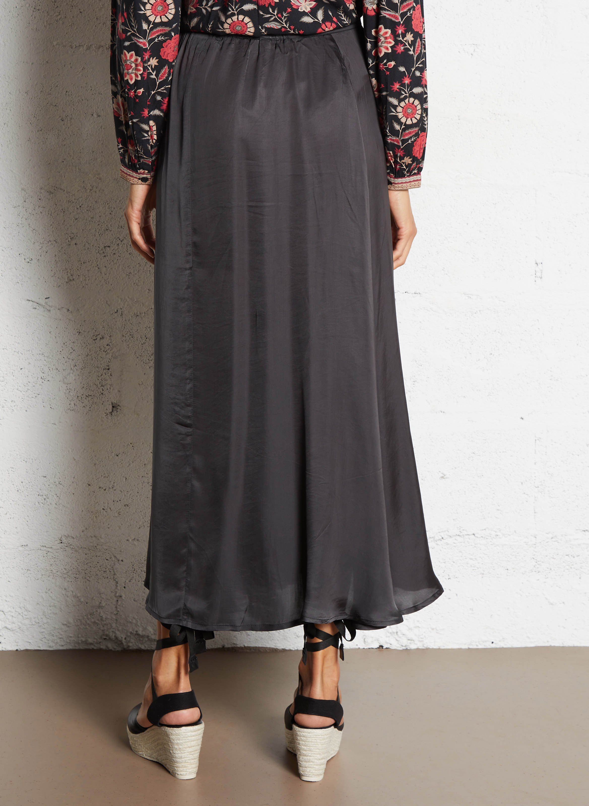 Long A-line skirt MAISON HOTEL Grey