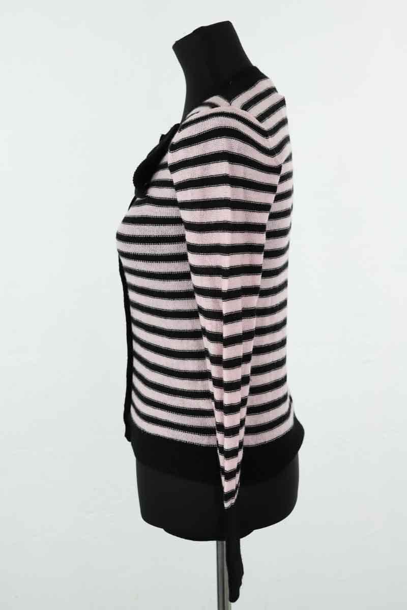 Dual material cardigan Manoush - Seconde Main Pink