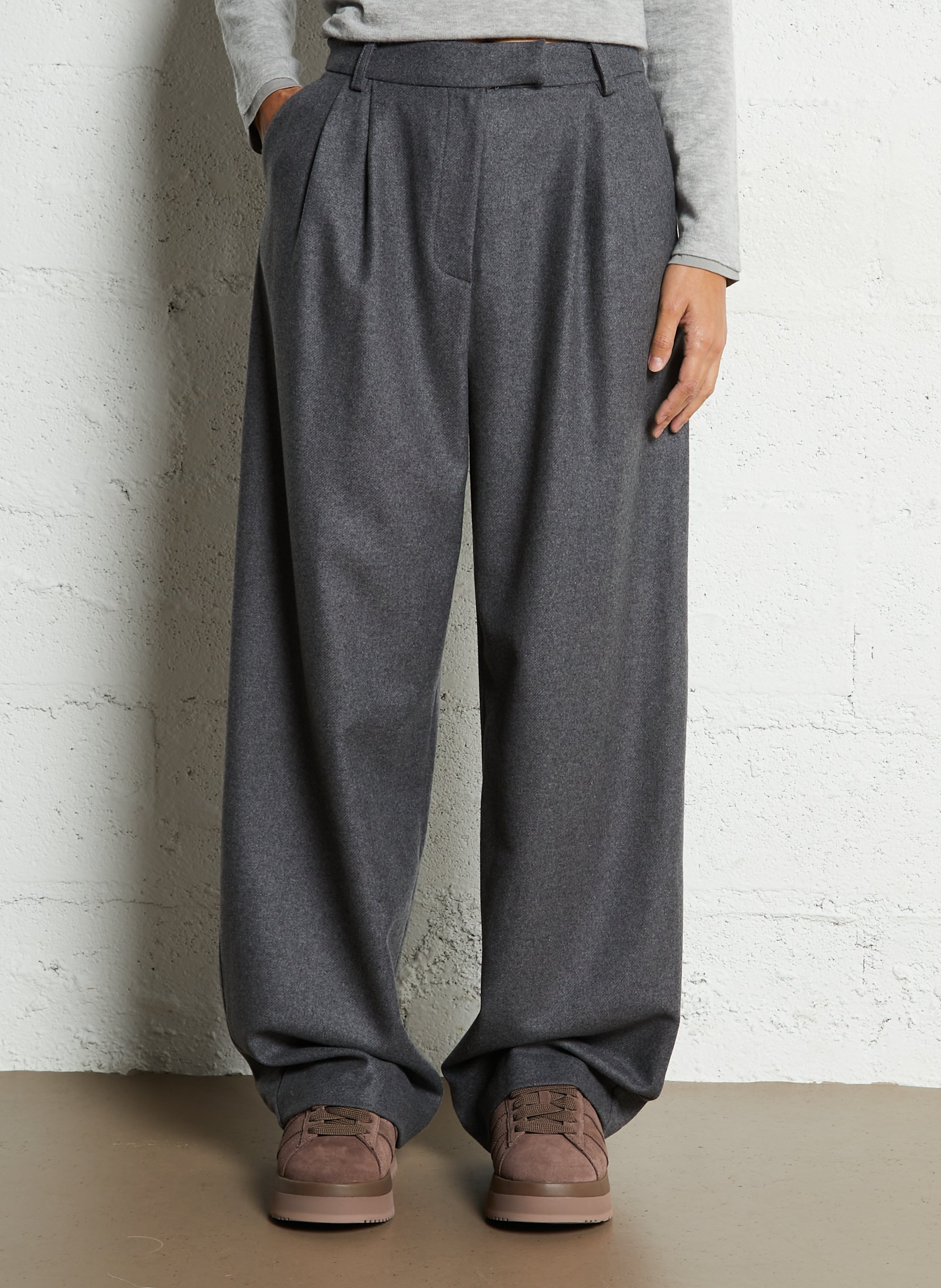 Wijde broek THE NEW SOCIETY Grijs