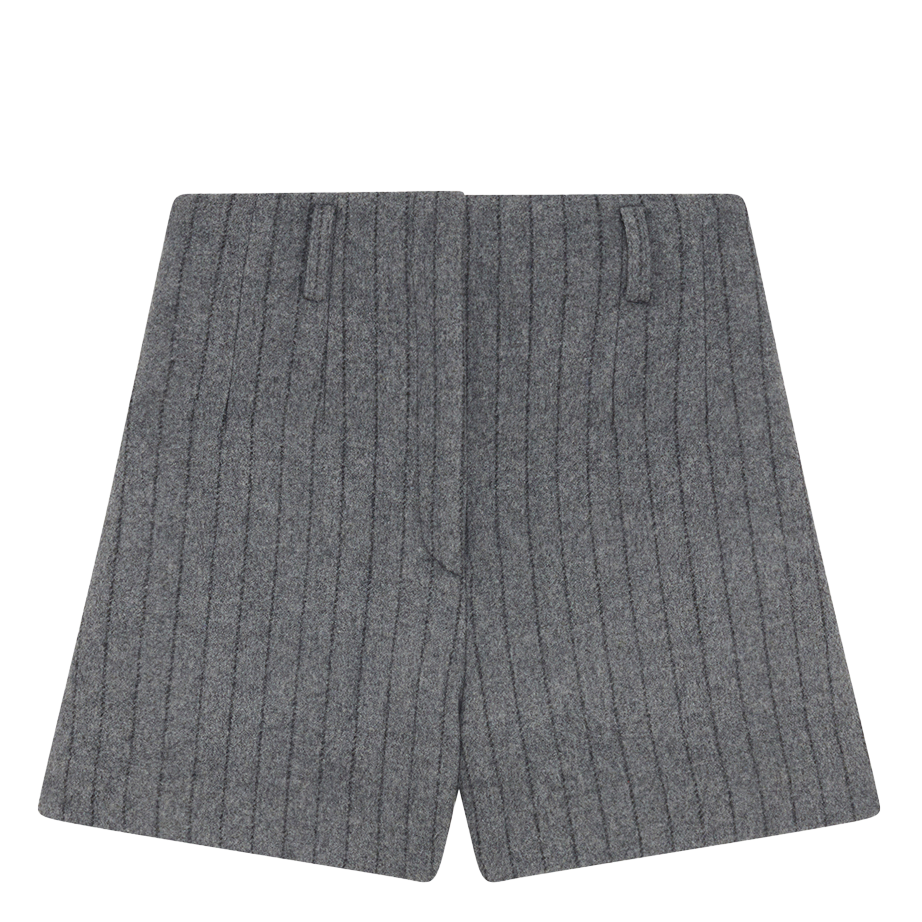 Flared short in fine striped wool blend IRO Grey