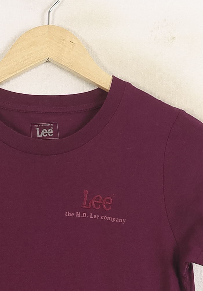 Tommy Badge T-shirt LEE - Seconde Main Purple