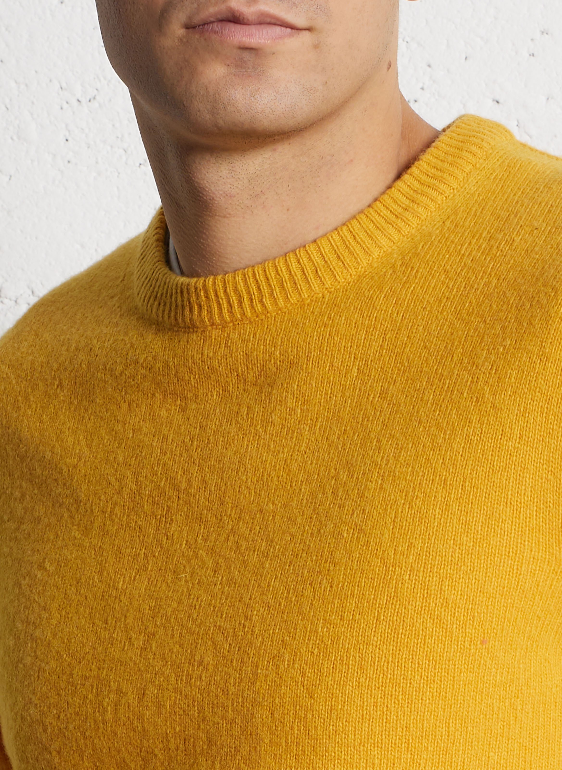 Alpaca wool sweater CASUAL FRIDAY Yellow