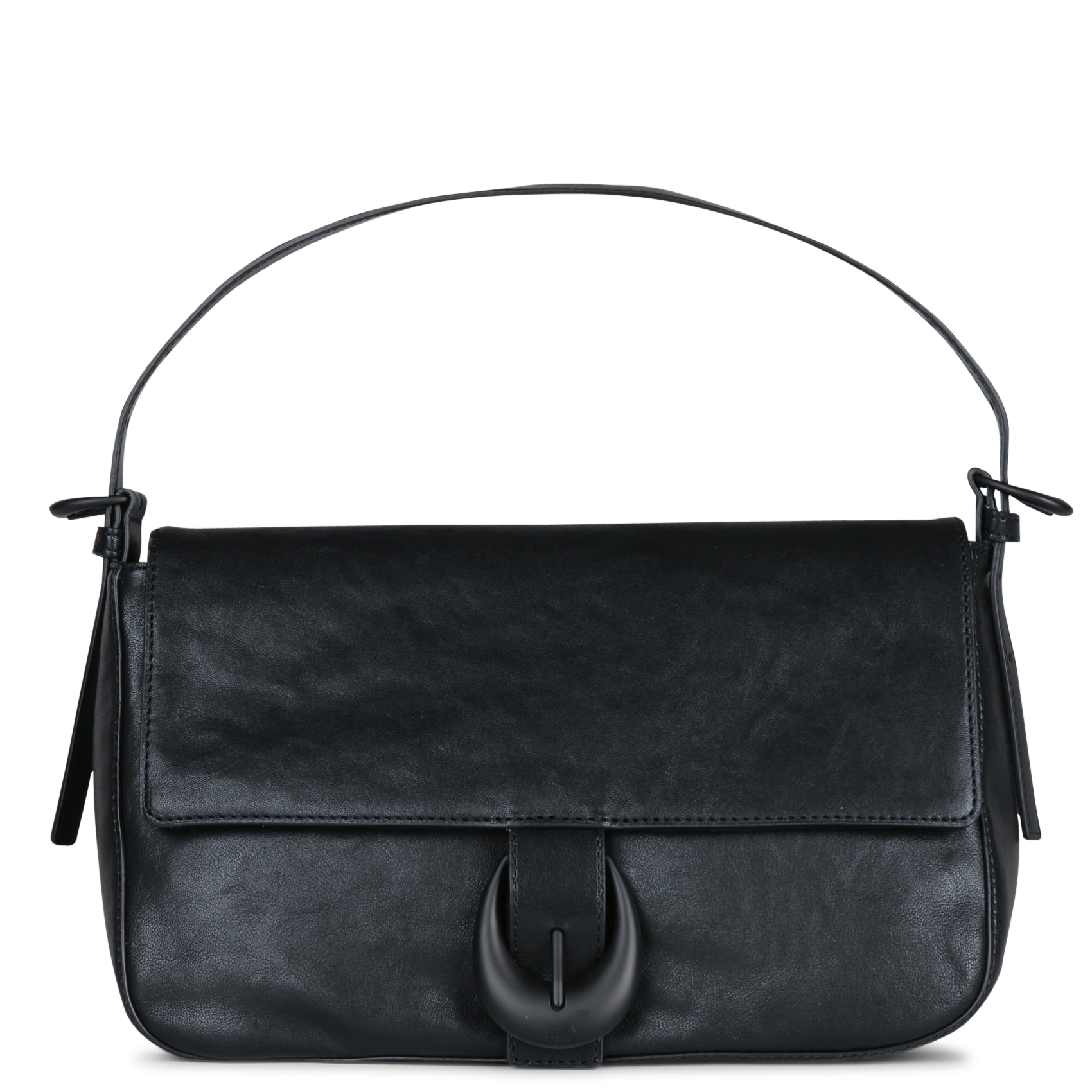 Sac épaule à rabat en cuir STAUD