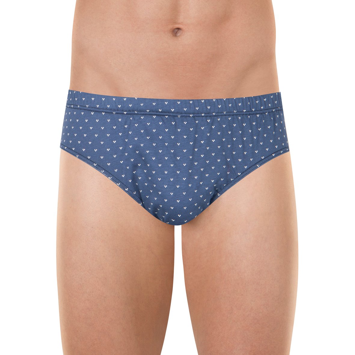 Mercerized cotton low-rise panties EMINENCE Blue