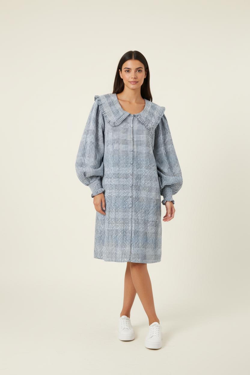 Short & Midi Dress GANNI - Seconde Main Blue