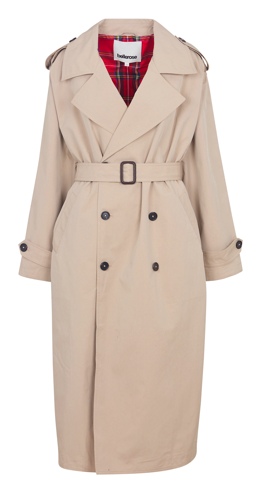 Trench oversize en coton mélangé BELLEROSE Beige