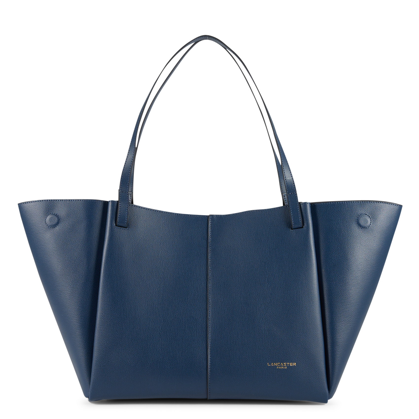 Sac cabas en cuir LANCASTER PARIS Bleu