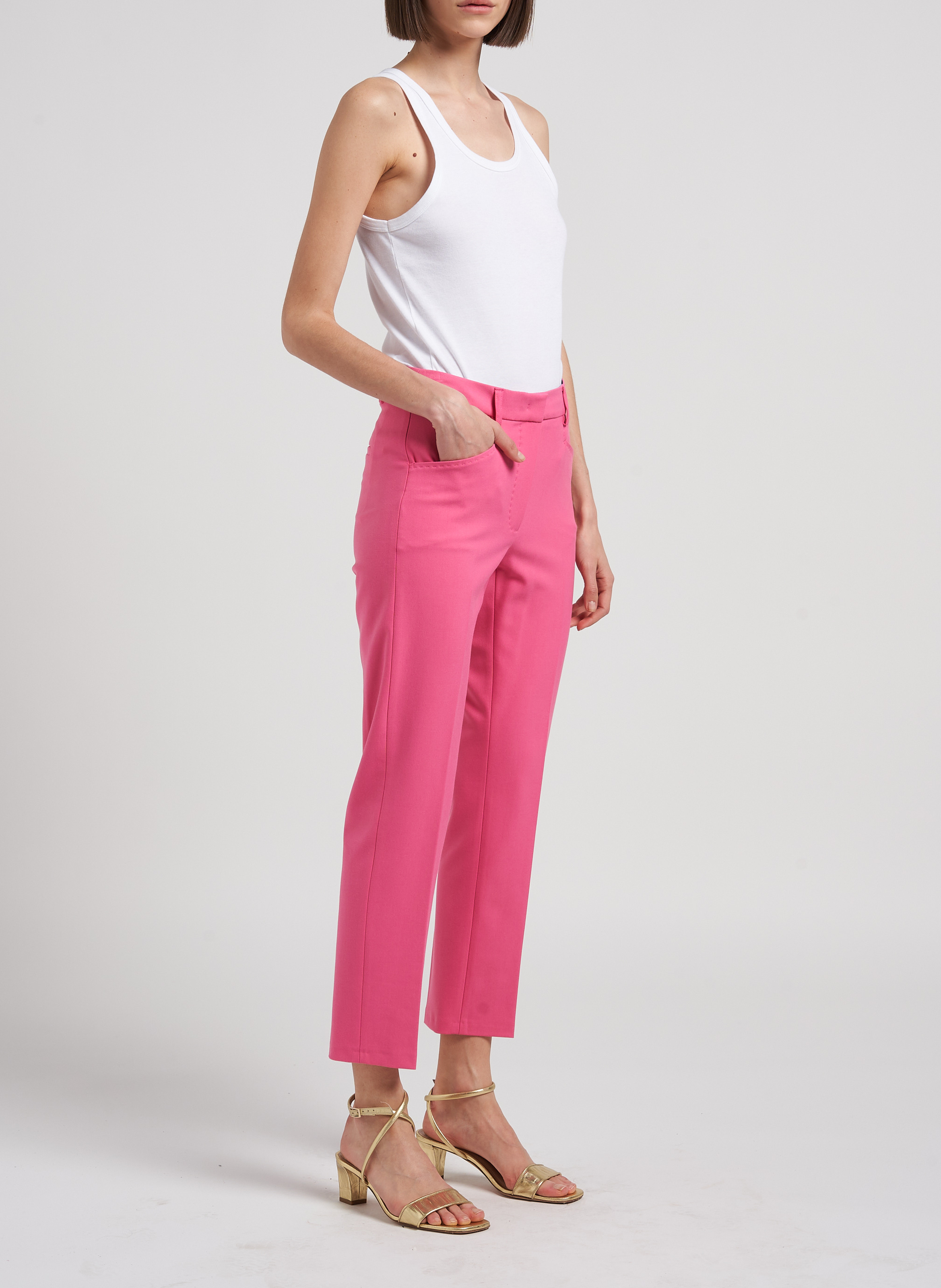 Pantalon à pince slim  MAX&Co. Rose