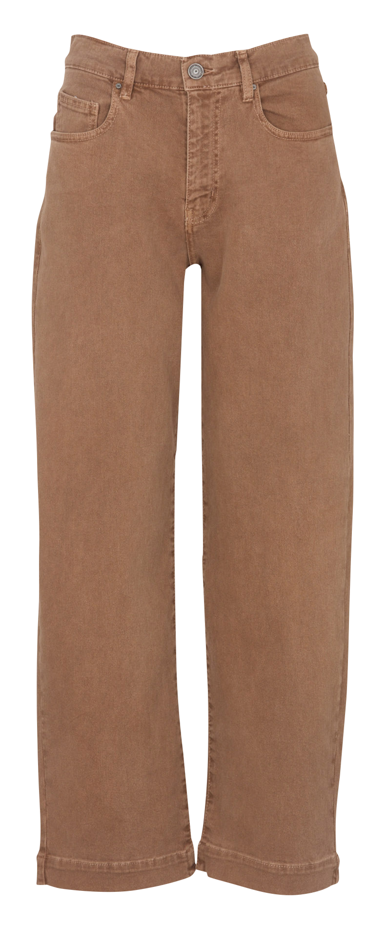 Jean boyfriend en coton mélangé SUD EXPRESS Marron
