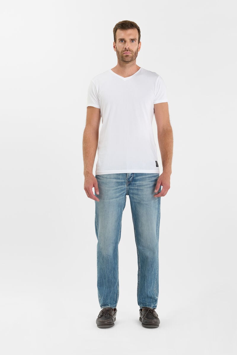 Loose, wide-leg jeans, length 34 LE TEMPS DES CERISES Blue