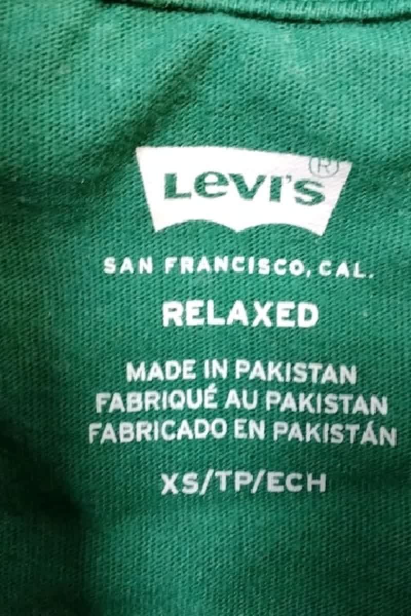 T-shirt LEVI'S - Seconde main Green