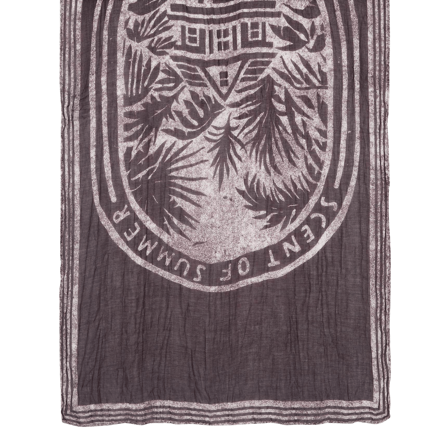 Arty patterned scarf IKKS Brown