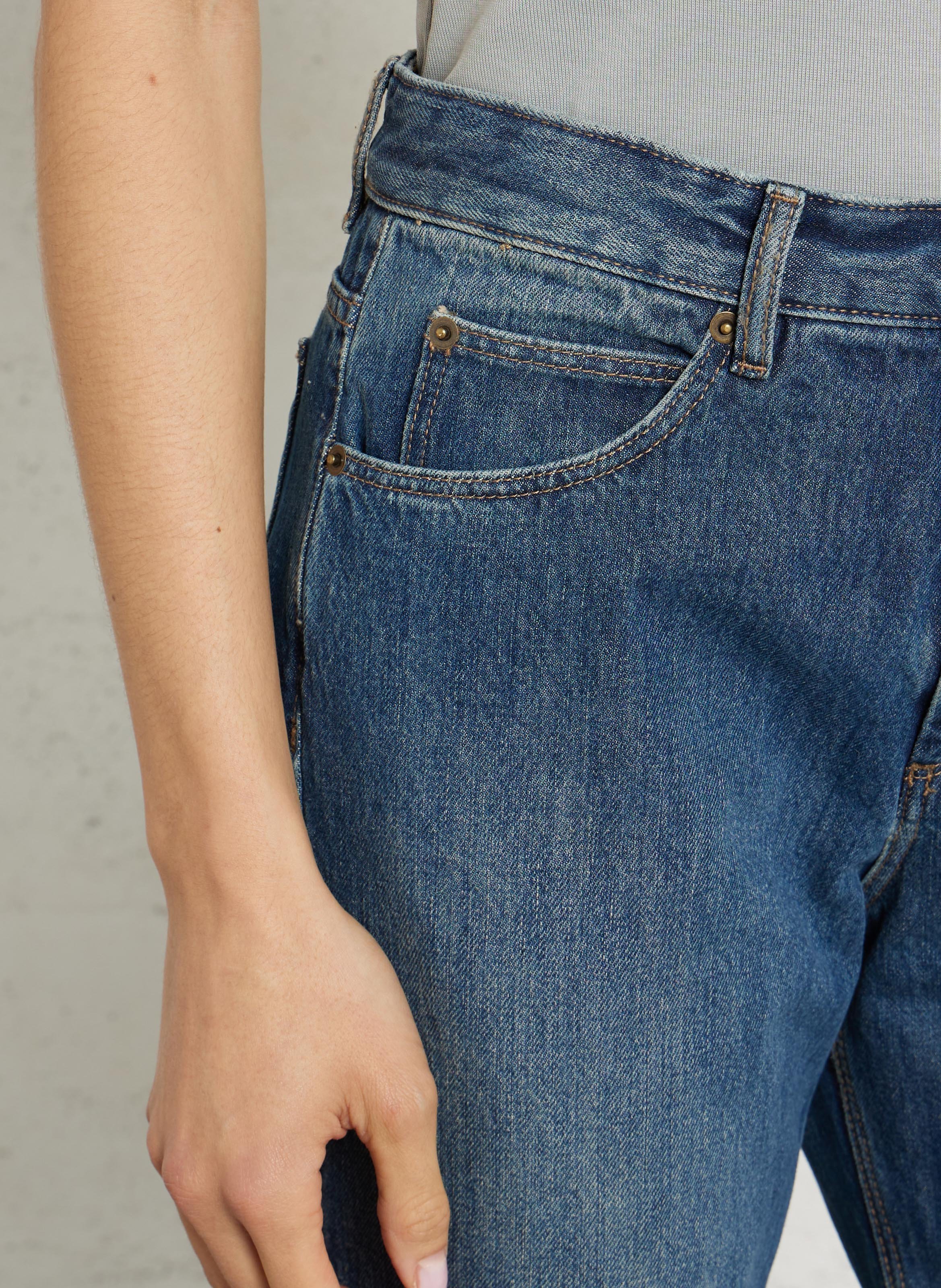 Jean gerade SOEUR Blau