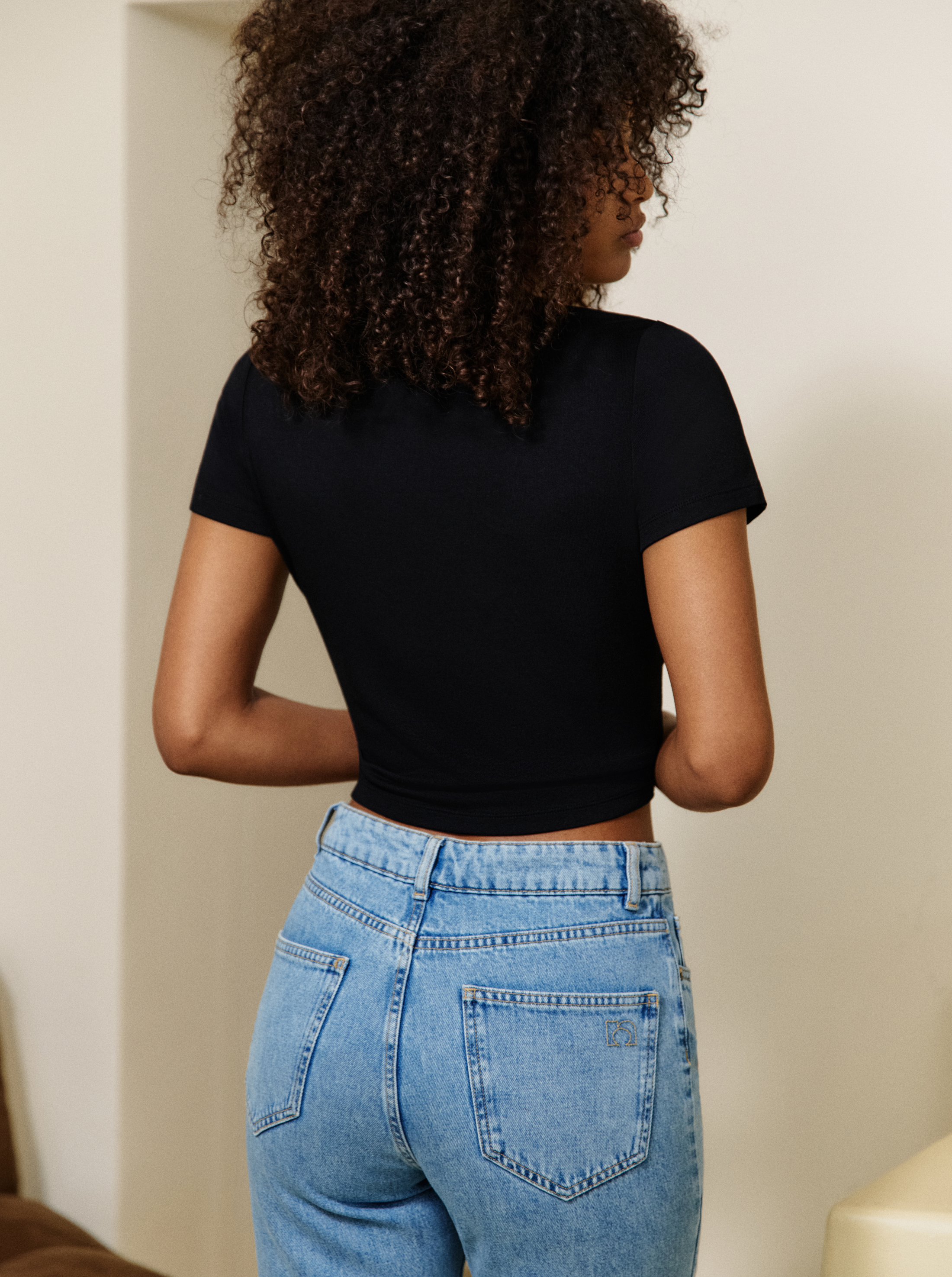 Tee-shirt new deep black NOO Noir