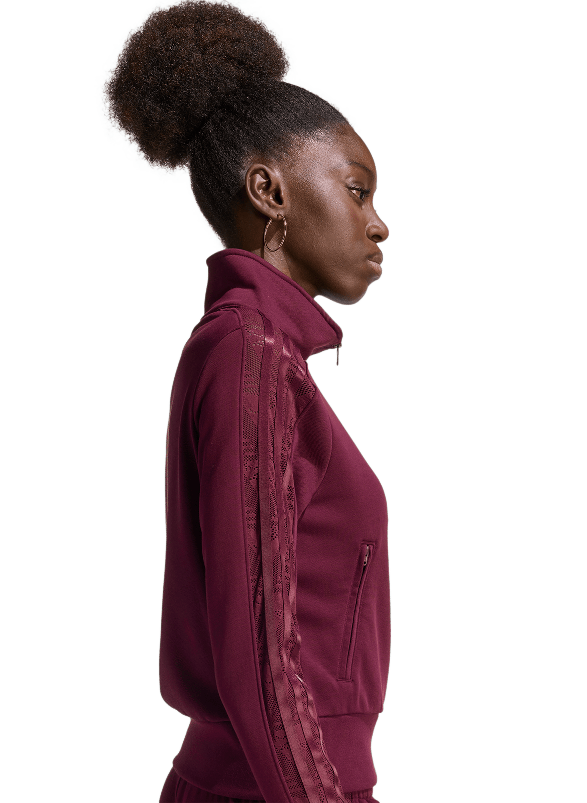 Jasje met opstaande kraag | katoenblend ADIDAS Rood