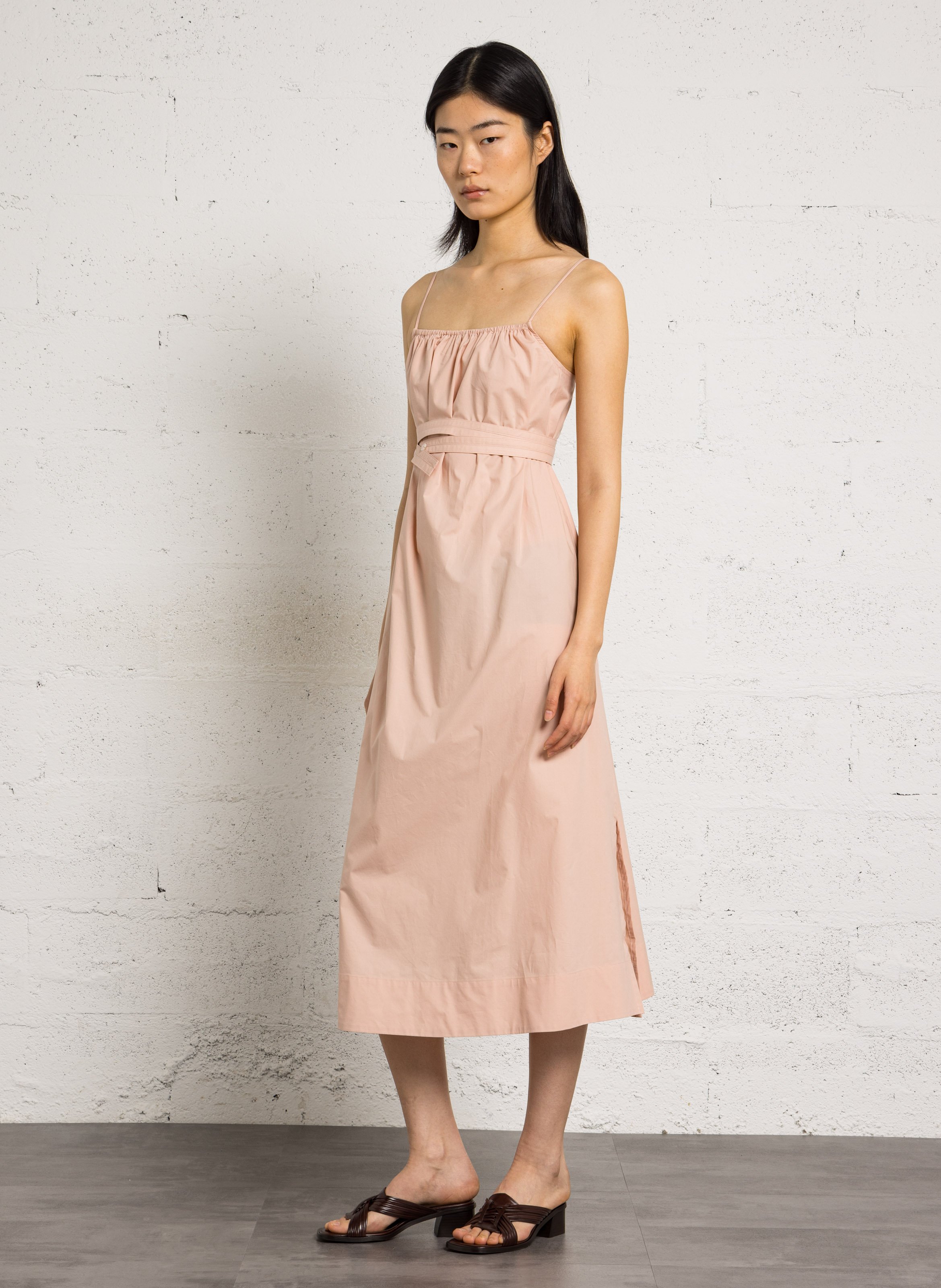 Robe midi en coton bio SOEUR Rose